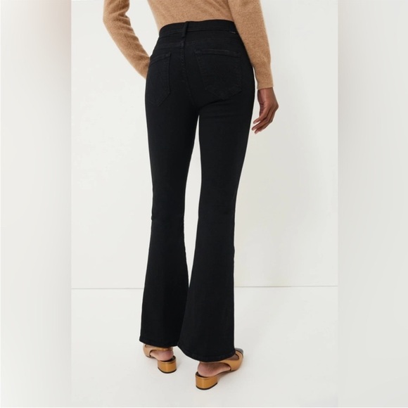 MOTHER The Weekender Jean Not Guilty Black Flare Leg Mid Rise Tuckernuck Sz 31 - Picture 3 of 16